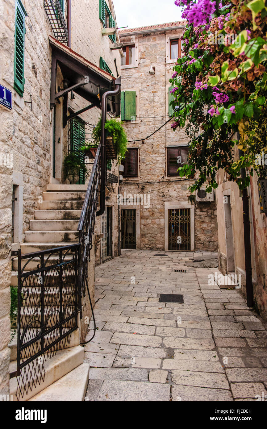 Il Palazzo di Diocleziano a Split, Croazia Foto Stock