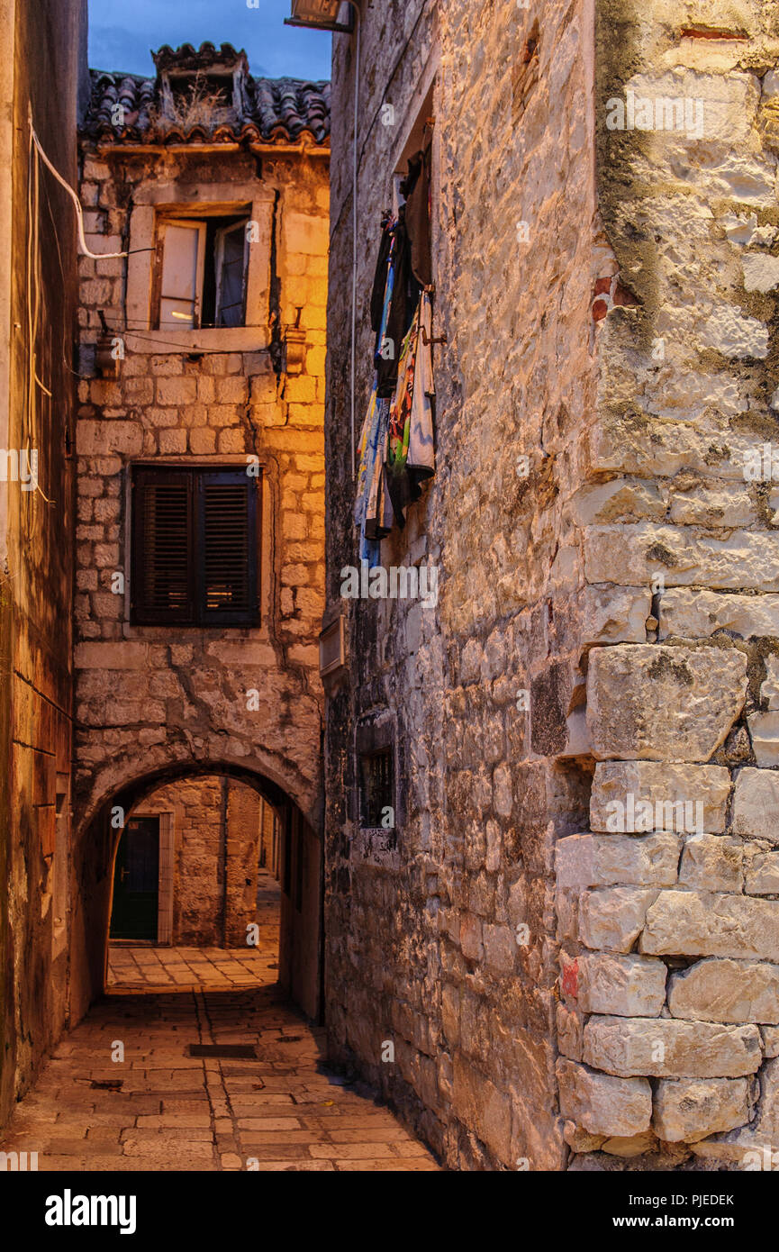 Il Palazzo di Diocleziano a Split, Croazia Foto Stock