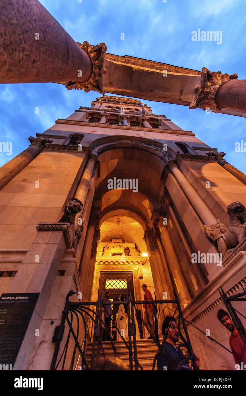 Il Palazzo di Diocleziano a Split, Croazia Foto Stock