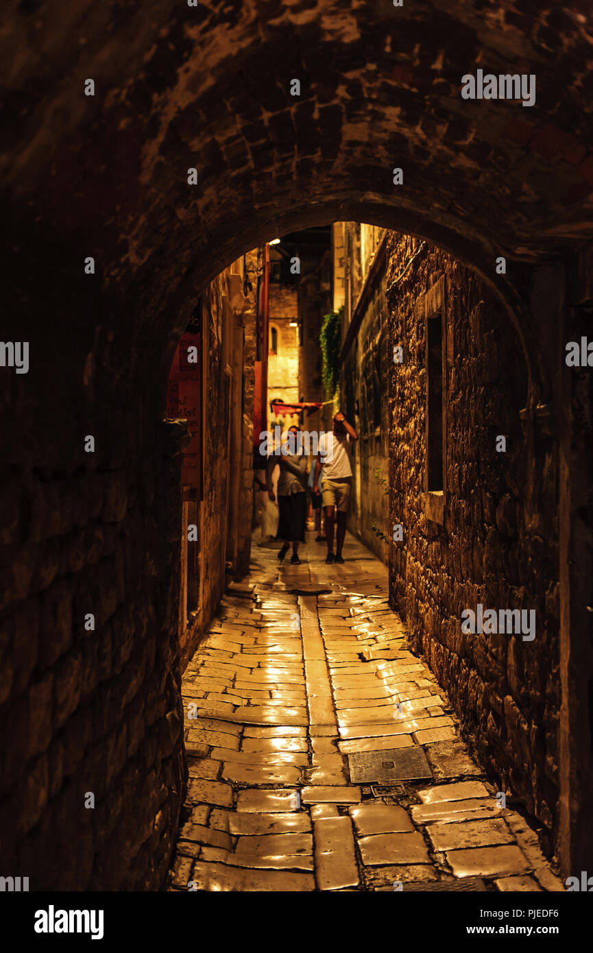 Il Palazzo di Diocleziano a Split, Croazia Foto Stock