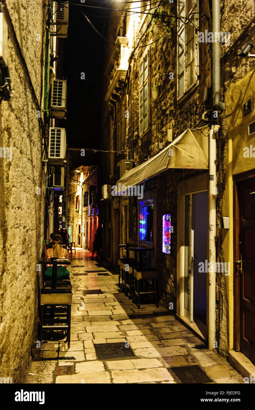 Il Palazzo di Diocleziano a Split, Croazia Foto Stock