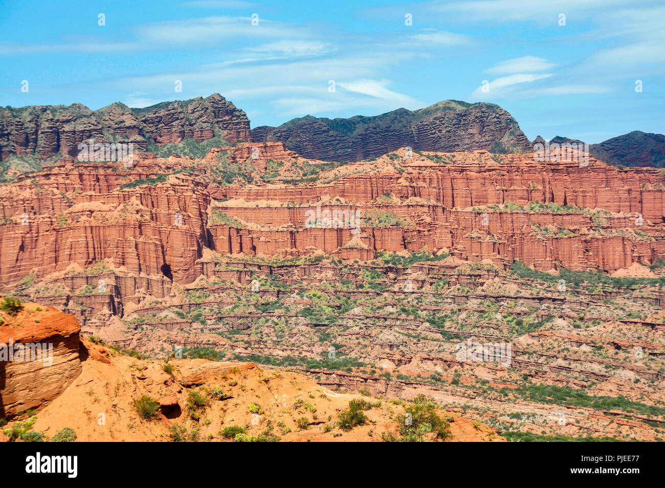 Sierras de Las Quijadas, San Luis, Argentina Foto Stock