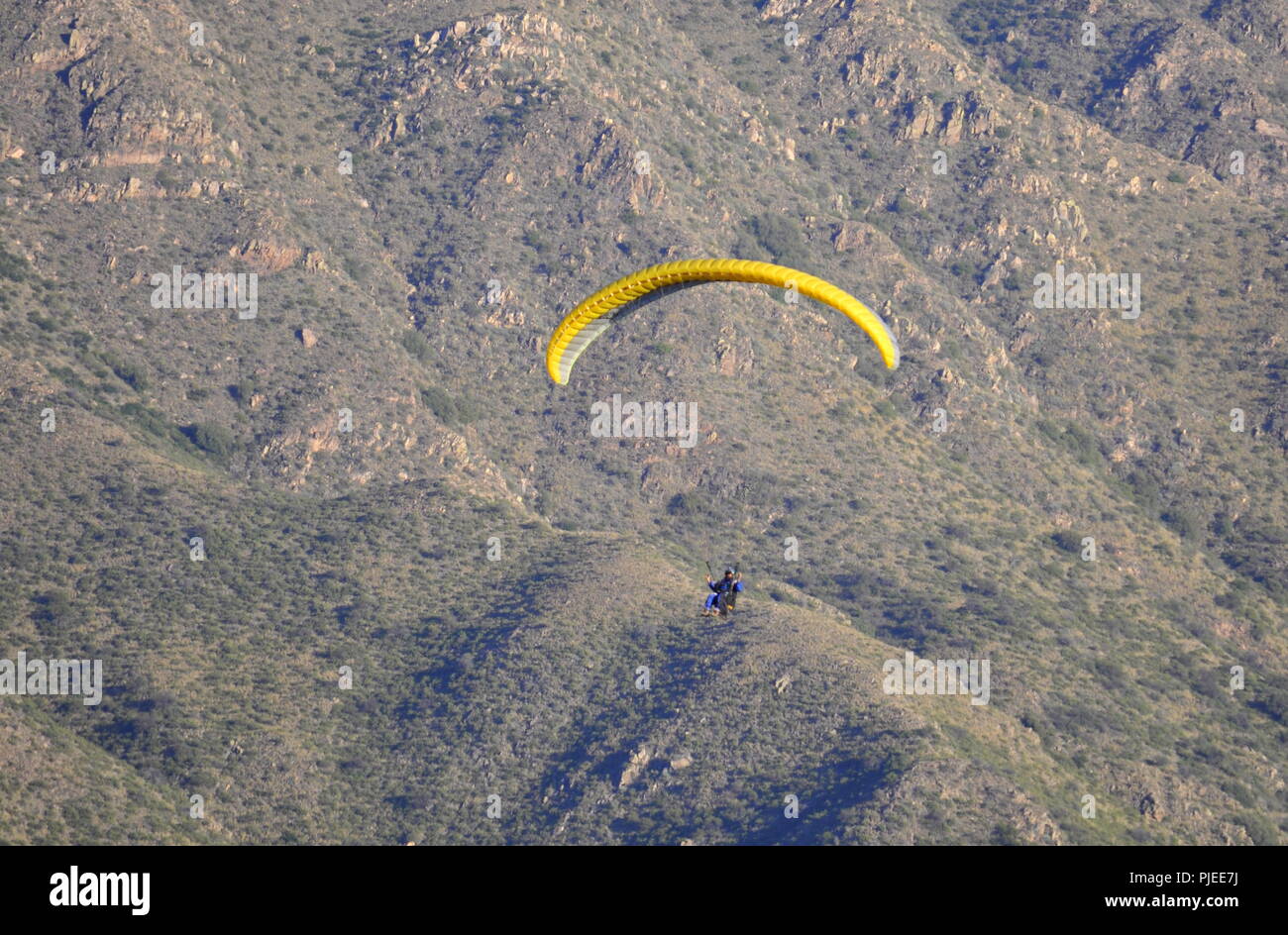 Parapente, San Luis, Argentina Foto Stock