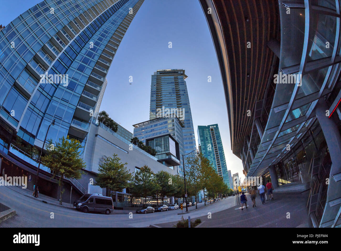 Architettura di Vancouver, British Columbia, Canada Foto Stock
