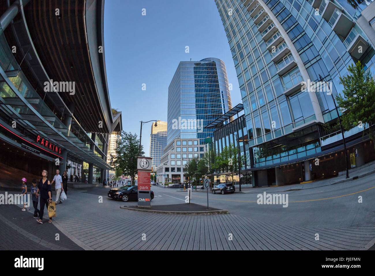 Architettura di Vancouver, British Columbia, Canada Foto Stock