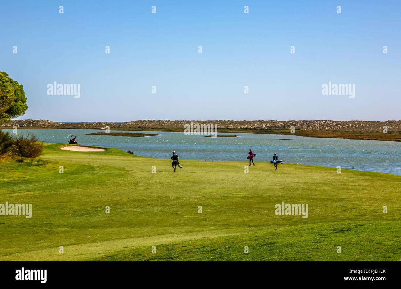 Quinta do Lago Campo da golf - Golf vicino al mare Foto Stock