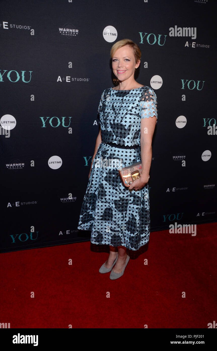 New York, NY, STATI UNITI D'AMERICA. 6 Sep, 2018. Emily Bergl assiste la premiere a Zengo ristorante il 6 settembre 2018 a New York City. Credito: Raymond Hagans/media/punzone Alamy Live News Foto Stock