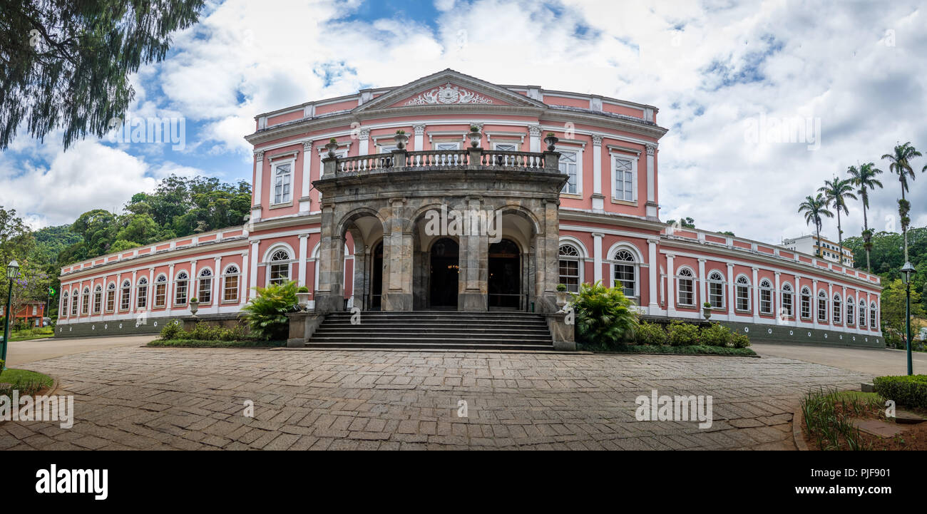 Il museo imperiale ex Palazzo Invernale della monarchia brasiliano - Petropolis, Rio de Janeiro, Brasile Foto Stock