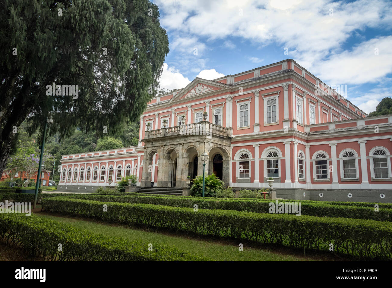 Il museo imperiale ex Palazzo Invernale della monarchia brasiliano - Petropolis, Rio de Janeiro, Brasile Foto Stock