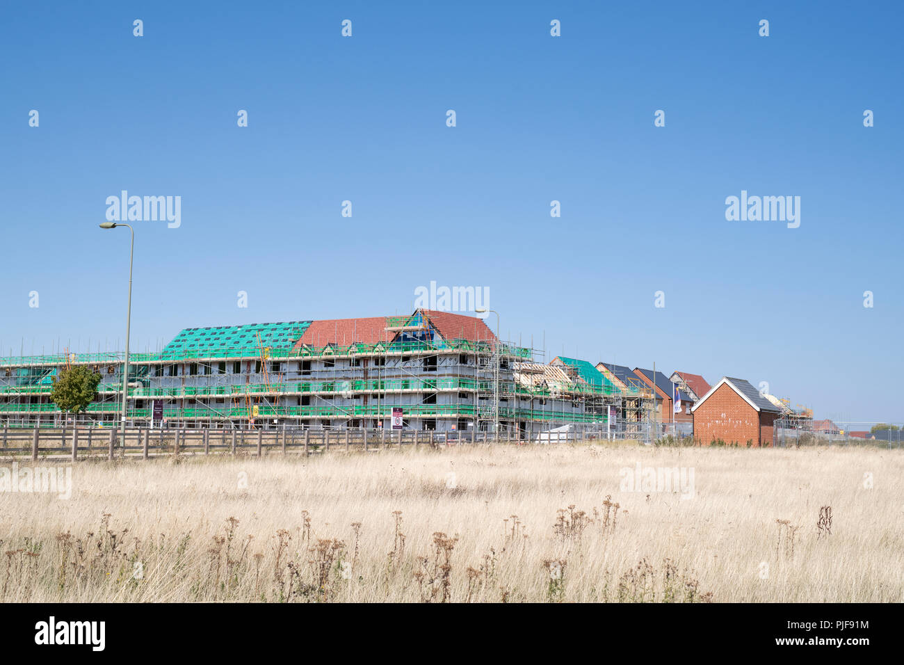 Casa di nuova costruzione in Kingsmere, Bicester, Oxfordshire, Inghilterra Foto Stock
