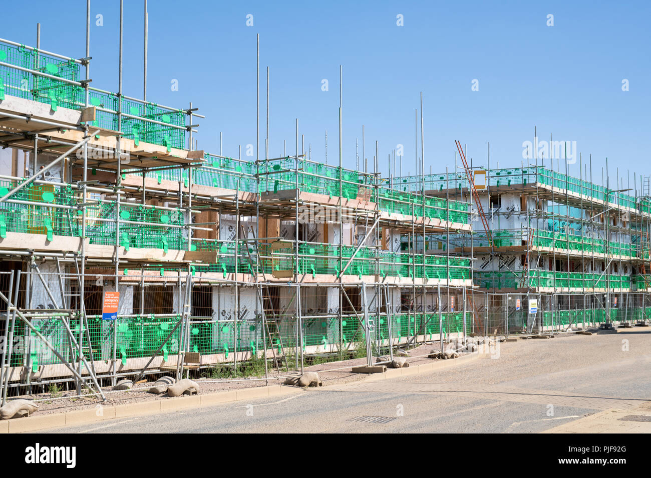 Casa di nuova costruzione in Kingsmere, Bicester, Oxfordshire, Inghilterra Foto Stock