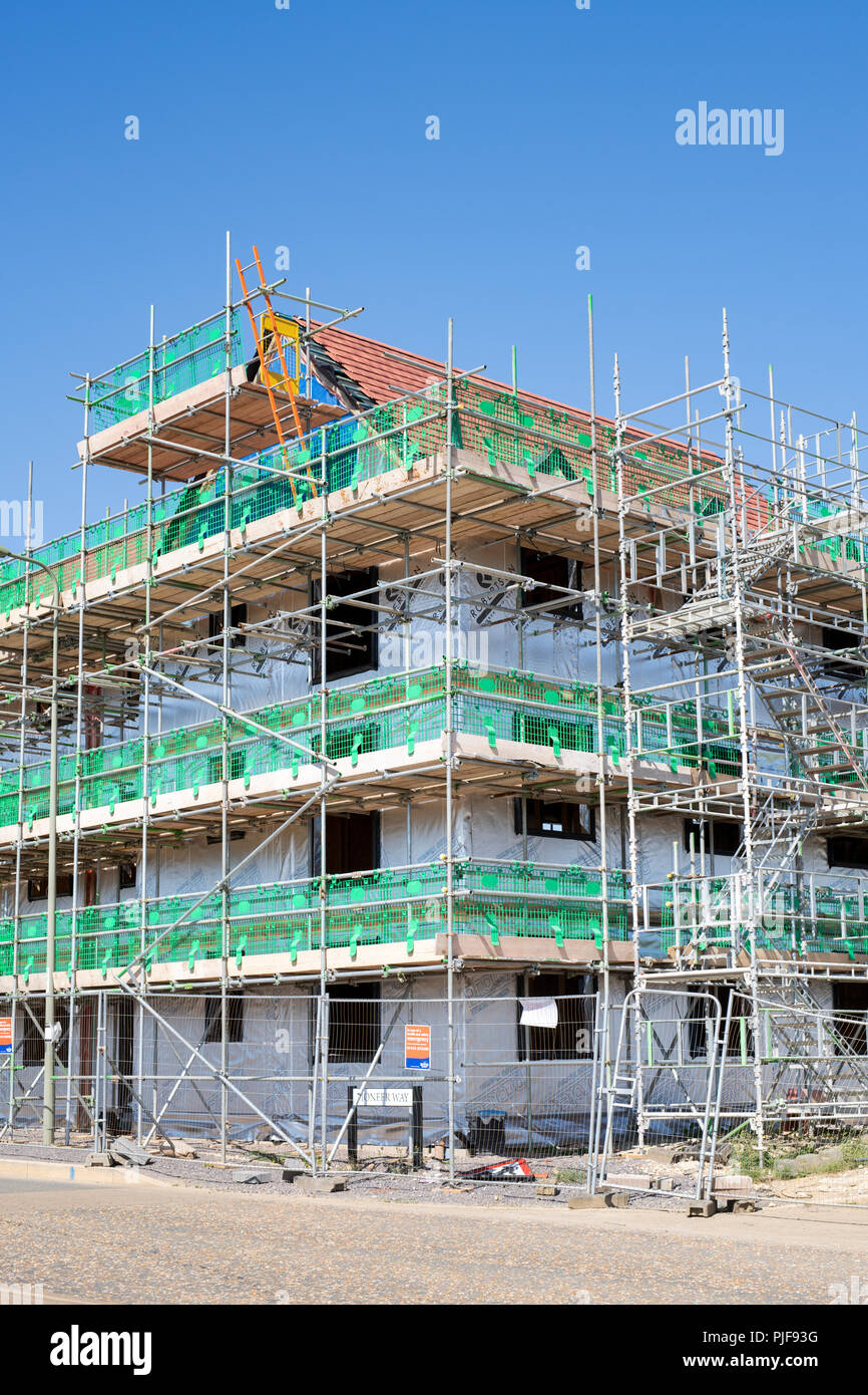 Casa di nuova costruzione in Kingsmere, Bicester, Oxfordshire, Inghilterra Foto Stock
