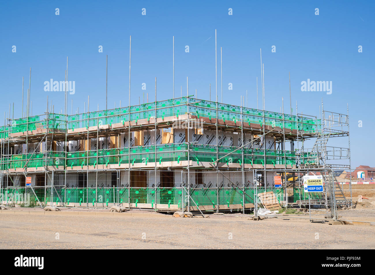 Casa di nuova costruzione in Kingsmere, Bicester, Oxfordshire, Inghilterra Foto Stock