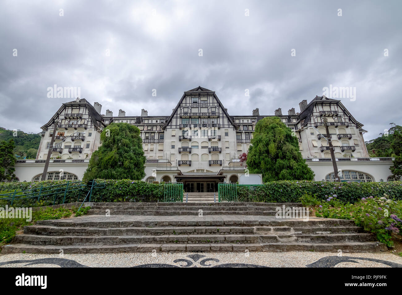 Palazzo Quitandinha ex Casino Hotel - Petropolis, Rio de Janeiro, Brasile Foto Stock