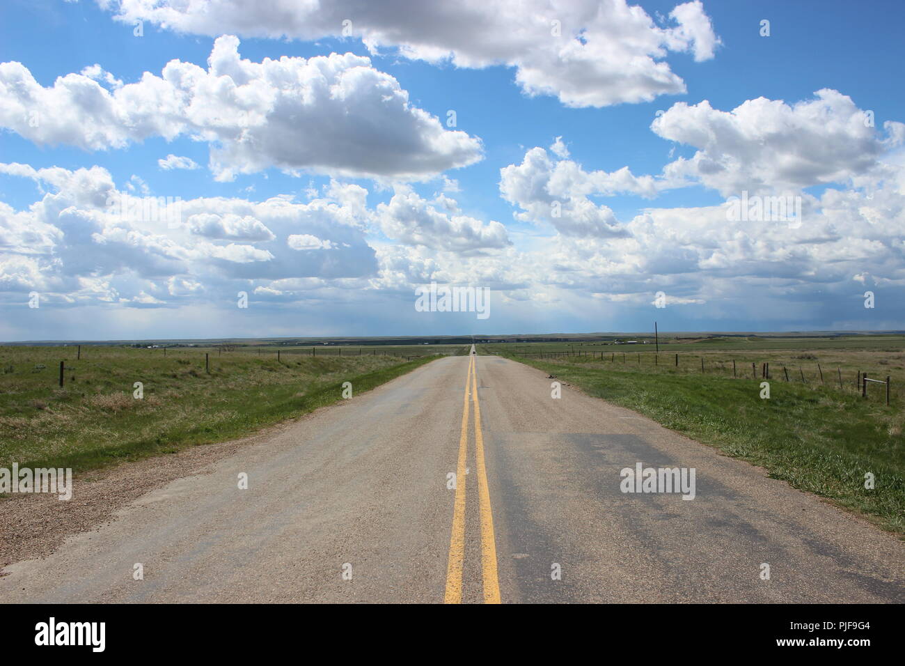 Strada in le praterie Foto Stock