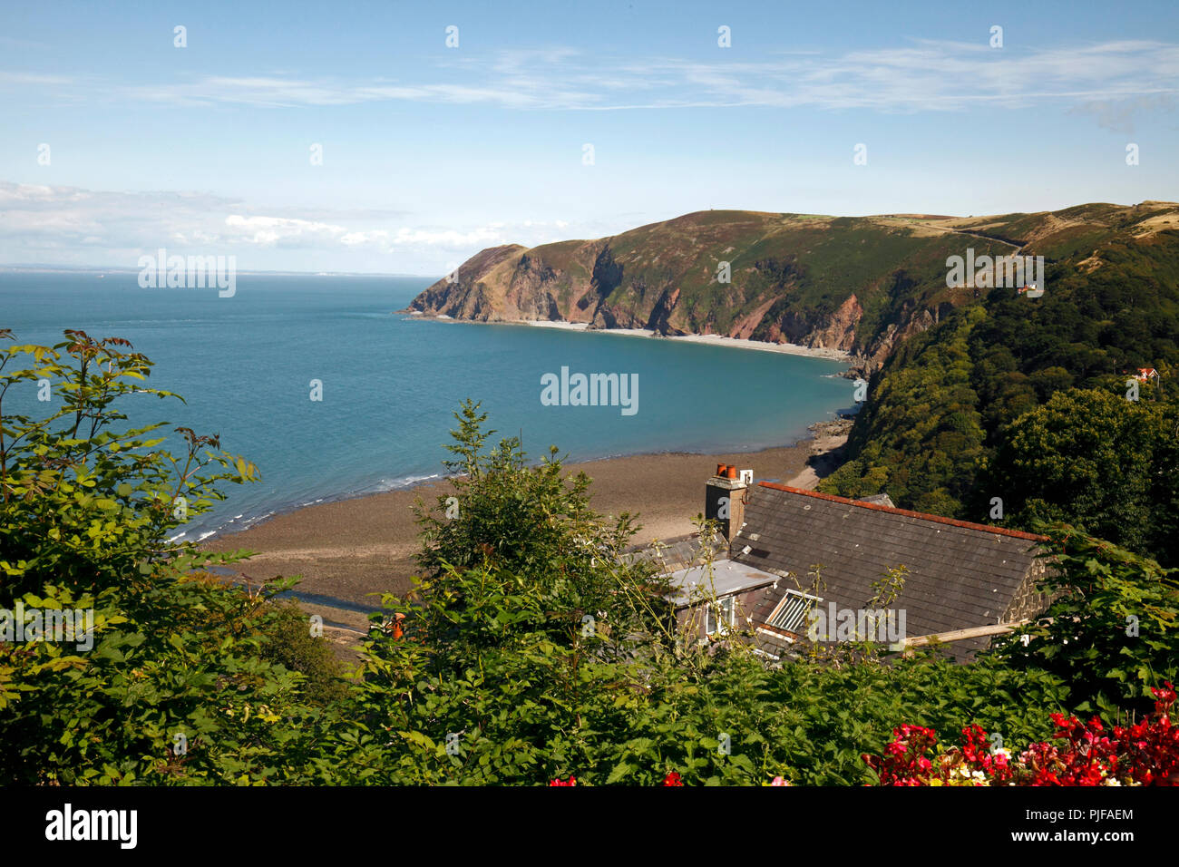 Lynmouth Bay, North Devon, Inghilterra, Regno Unito Foto Stock