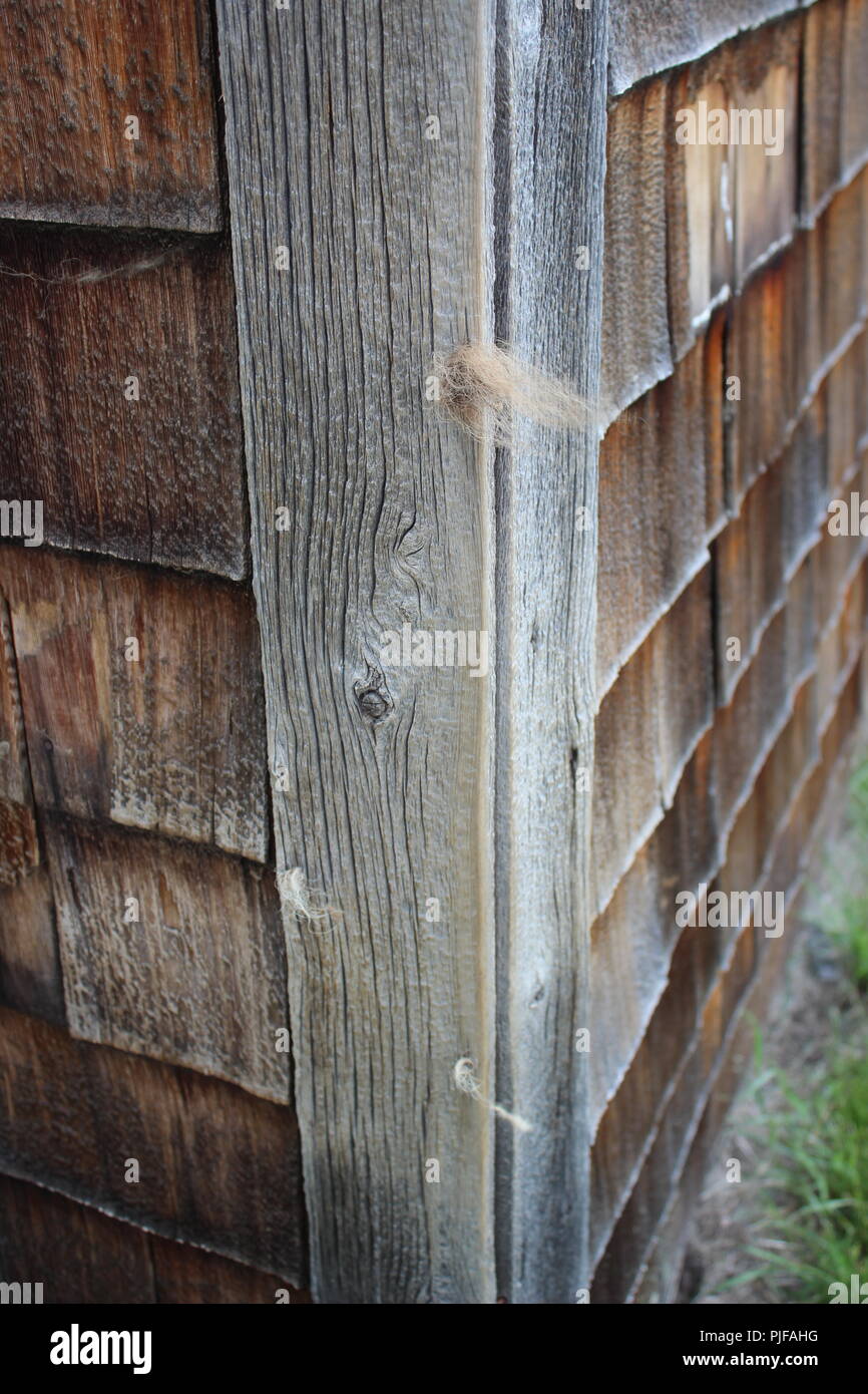 Weathered fienile legno Foto Stock