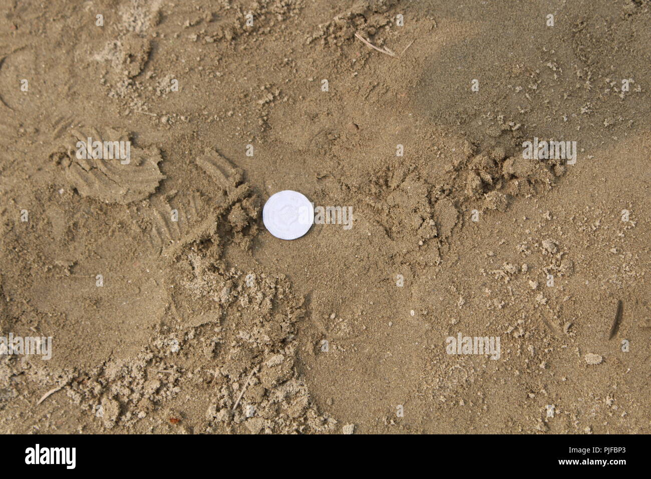 Coin in sabbia HD sfondo del paesaggio Foto Stock