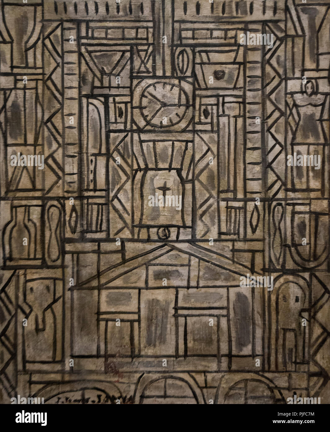 Joaquin Torres Garcia - Contraste (1931) Foto Stock