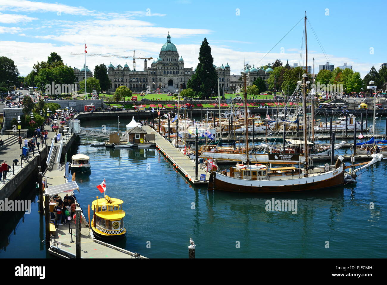 Porto interno a Victoria BC, Canada Foto Stock