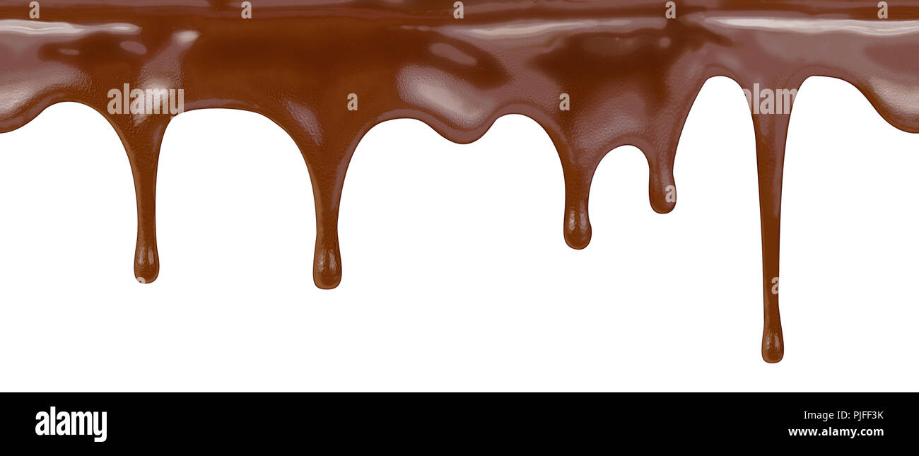 Il cioccolato seamless pattern su sfondo bianco con tracciato di ritaglio Foto Stock