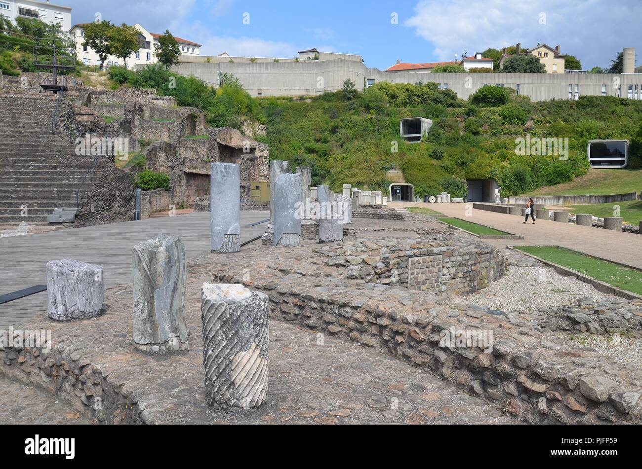 Lione, Frankreich: Das römische Teatro von Lugdunum Foto Stock