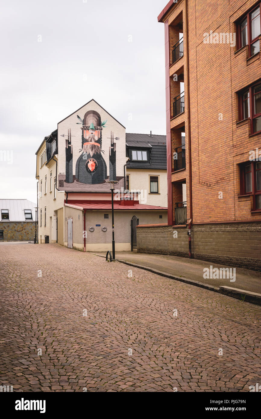 Il No Limits Street Art di Boras in Svezia Foto Stock