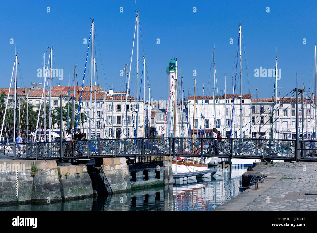 Francia, Francia Sud-Occidentale, La Rochelle, tra il vecchio porto e la darsena Foto Stock