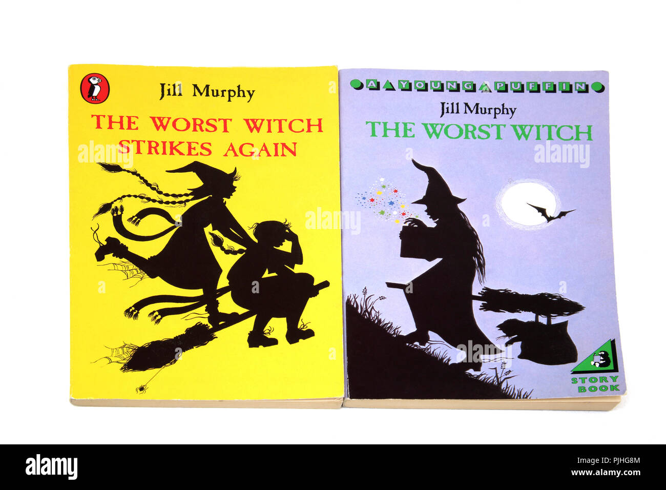 Puffin libri la peggior Strega e la Strega peggiore colpisce ancora da Jill Murphy Foto Stock
