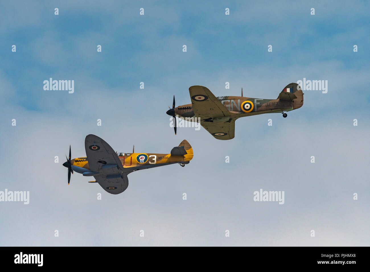 RAF Battle of Britain Memorial Flight, RIAT 2018, RAF Fairford, REGNO UNITO Foto Stock