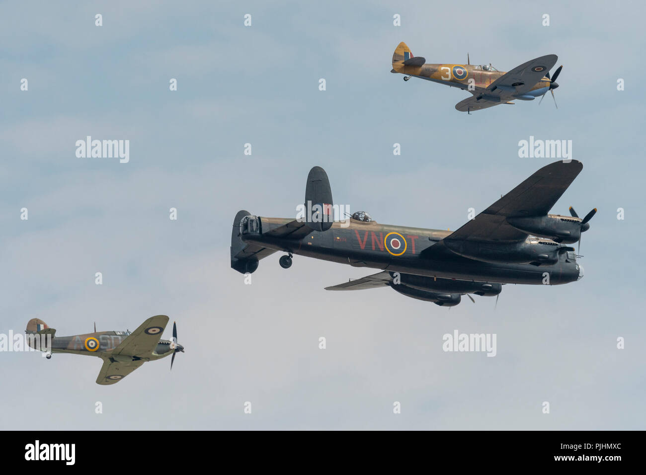 RAF Battle of Britain Memorial Flight, RIAT 2018, RAF Fairford, REGNO UNITO Foto Stock