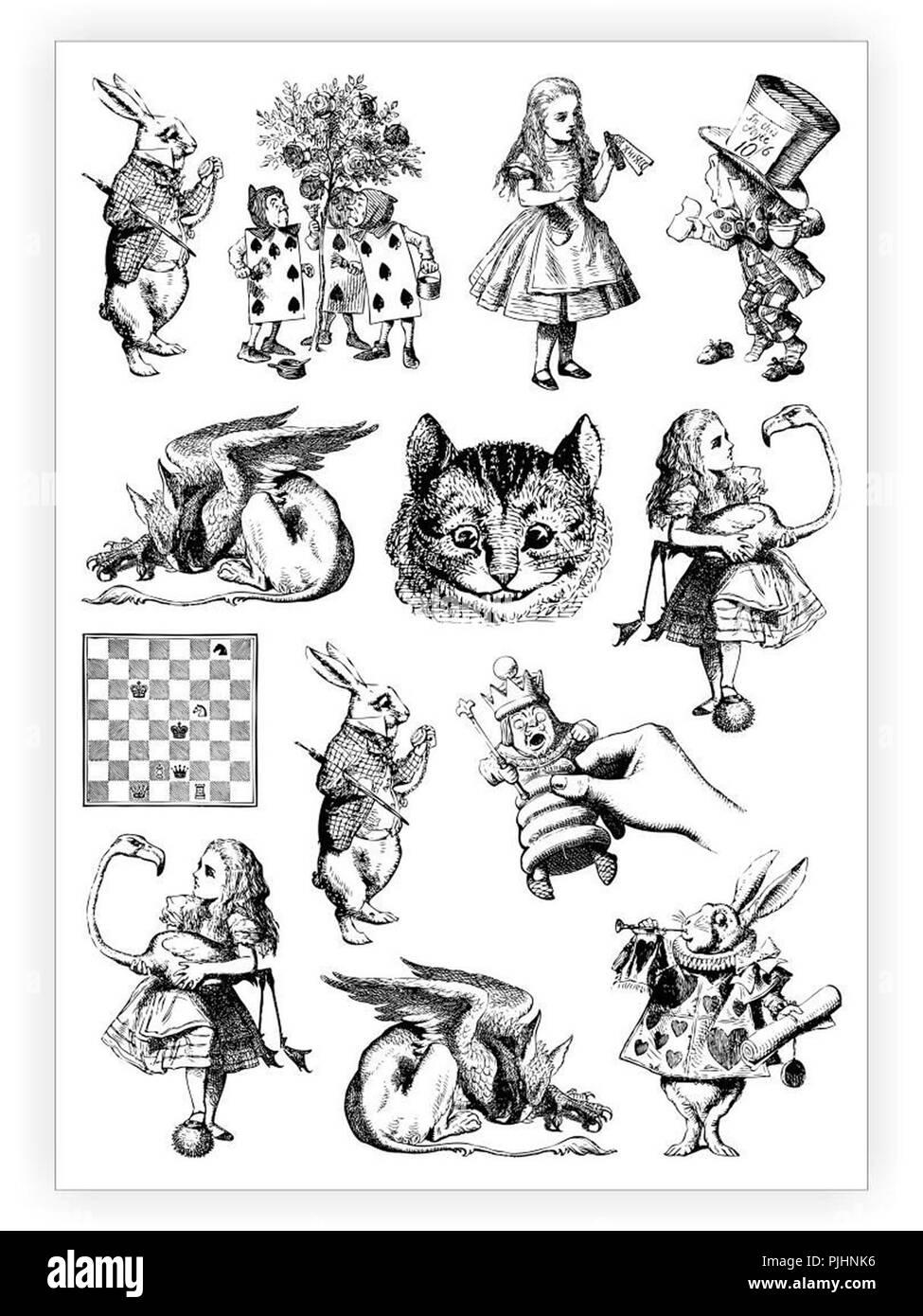 John Tenniel illustrazione Foto Stock