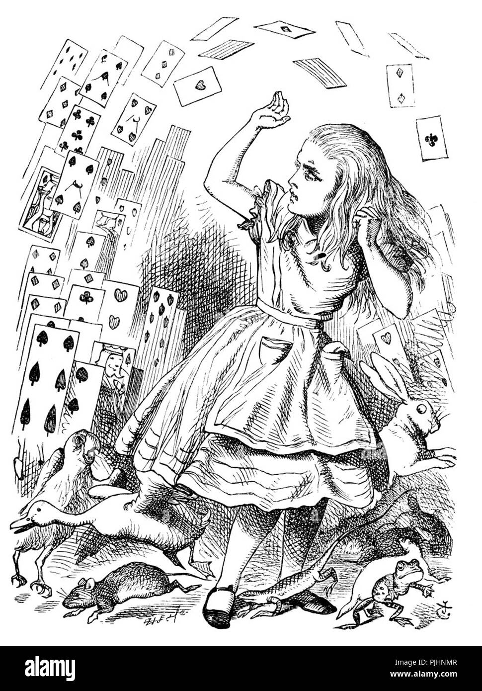 John Tenniel illustrazione Foto Stock