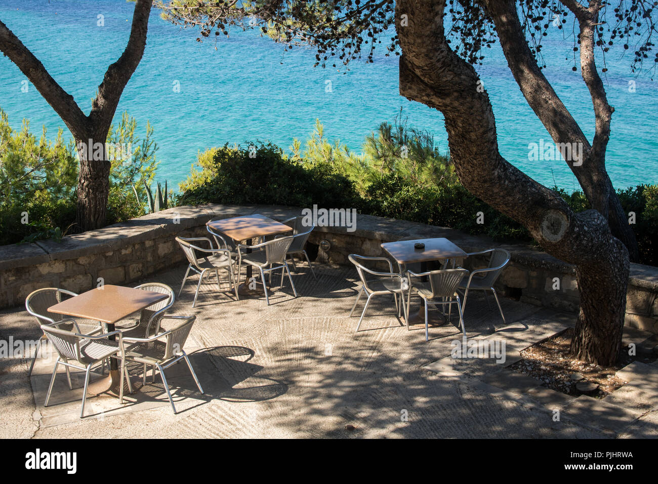 Spiaggia di Platis Gialos, isola di Kefalonia, Grecia Foto Stock