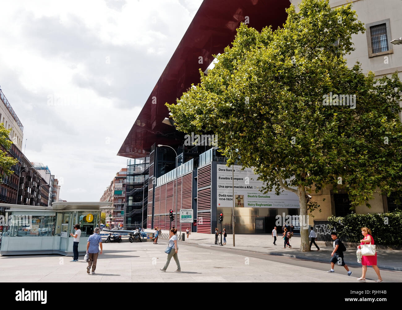 Madrid, Spagna - 06 settembre 2018: Museo Nazionale Centro artistico Reina Sofia. Lo spagnolo vanguard, museo di arte del XX secolo e di arte contemporanea basata in Ma Foto Stock