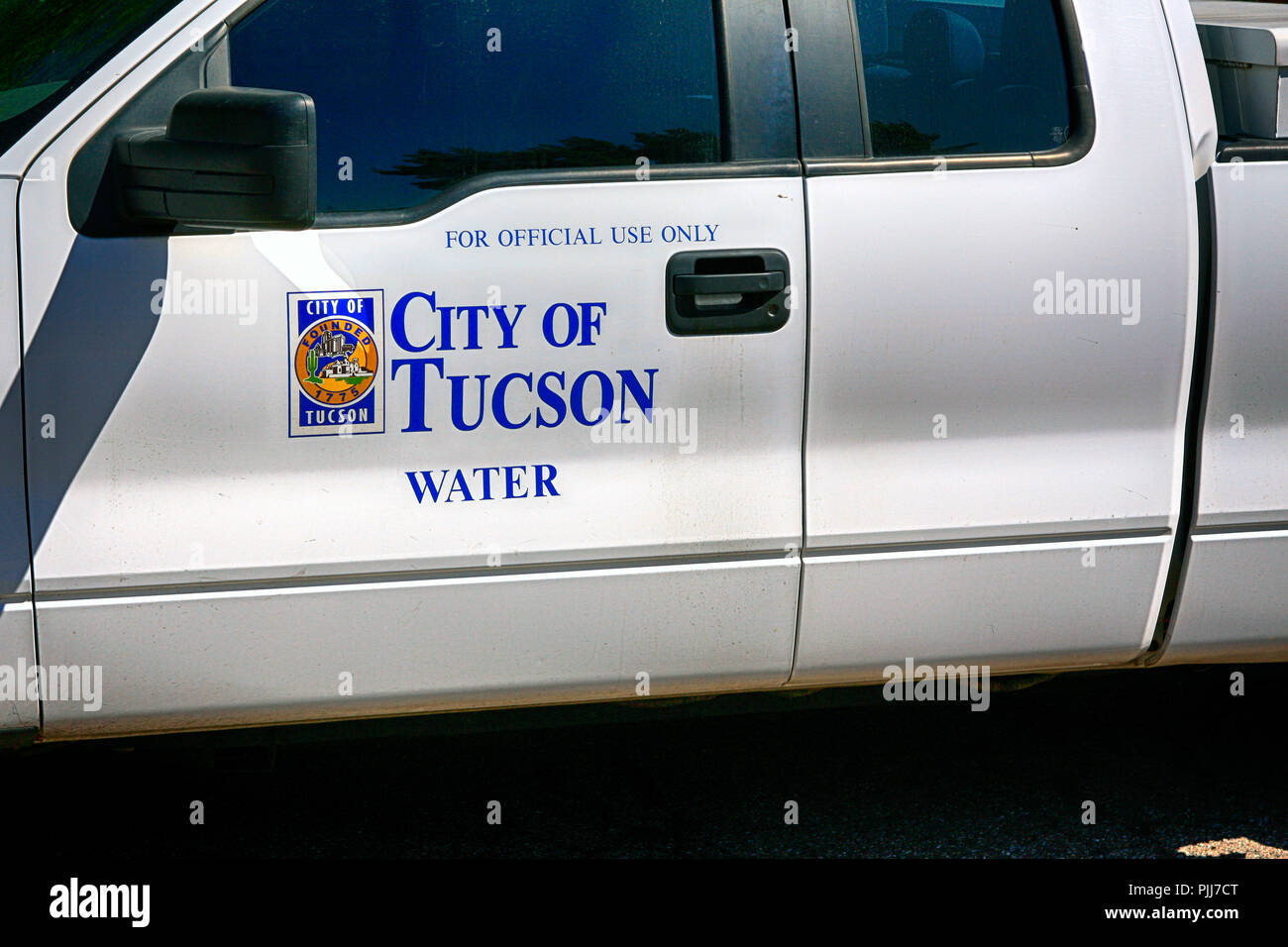 Veicolo ufficiale della Città di Tucson acqua Dept Foto Stock