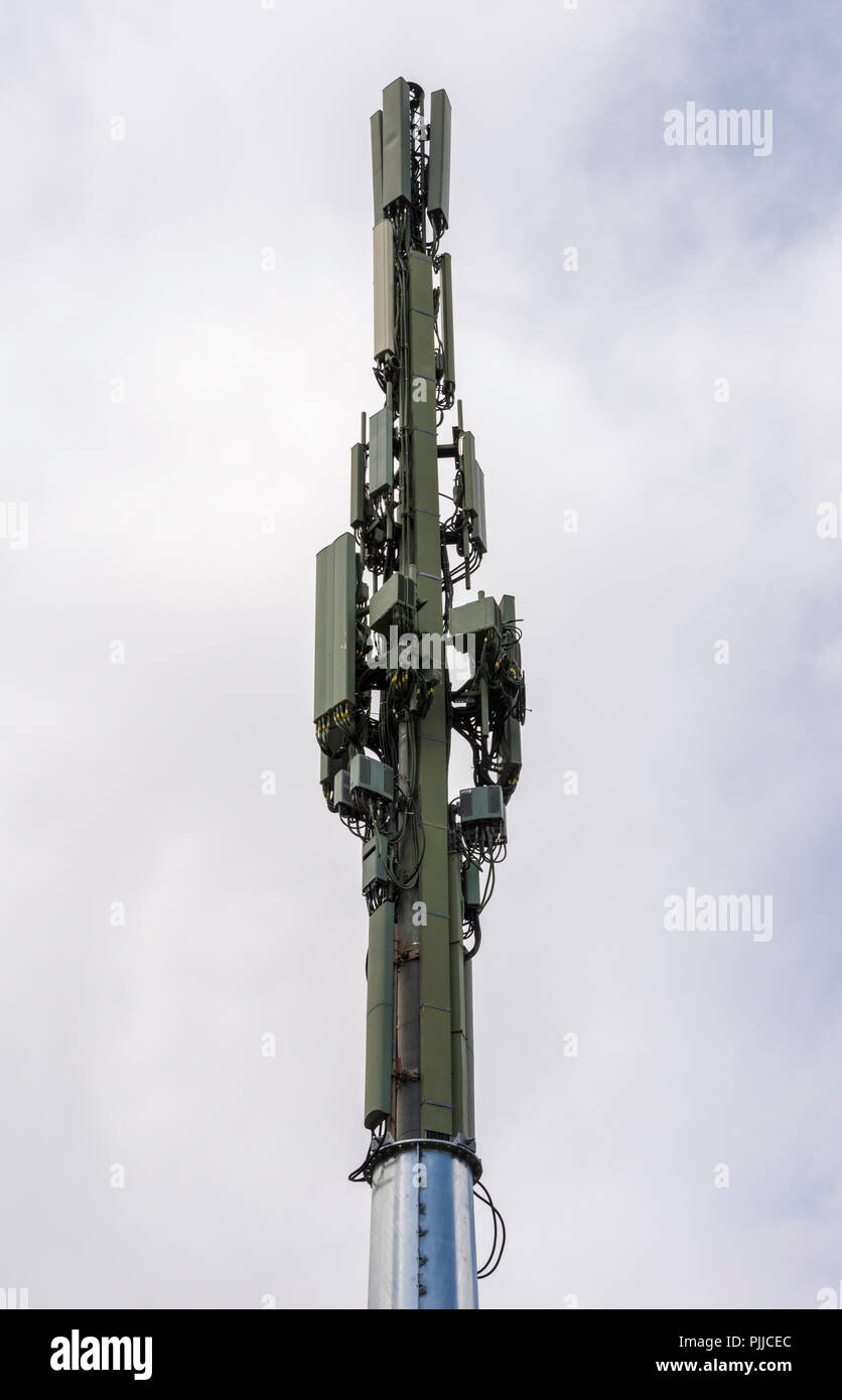Telefono cellulare dettaglio della torre Foto Stock