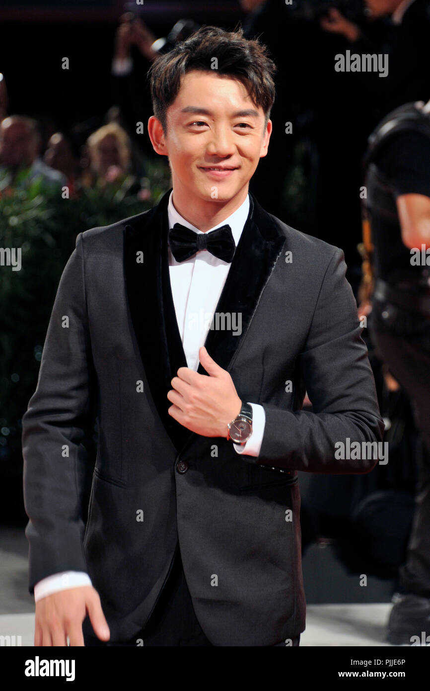 Venezia, Italia. Il 7 settembre 2018. Zhang Kai frequentando il 'Ying / Shadow' premiere al settantacinquesimo Venice International Film Festival presso il Palazzo del Cinema il 06 settembre 2019 a Venezia, Italia Credito: Geisler-Fotopress GmbH/Alamy Live News Foto Stock