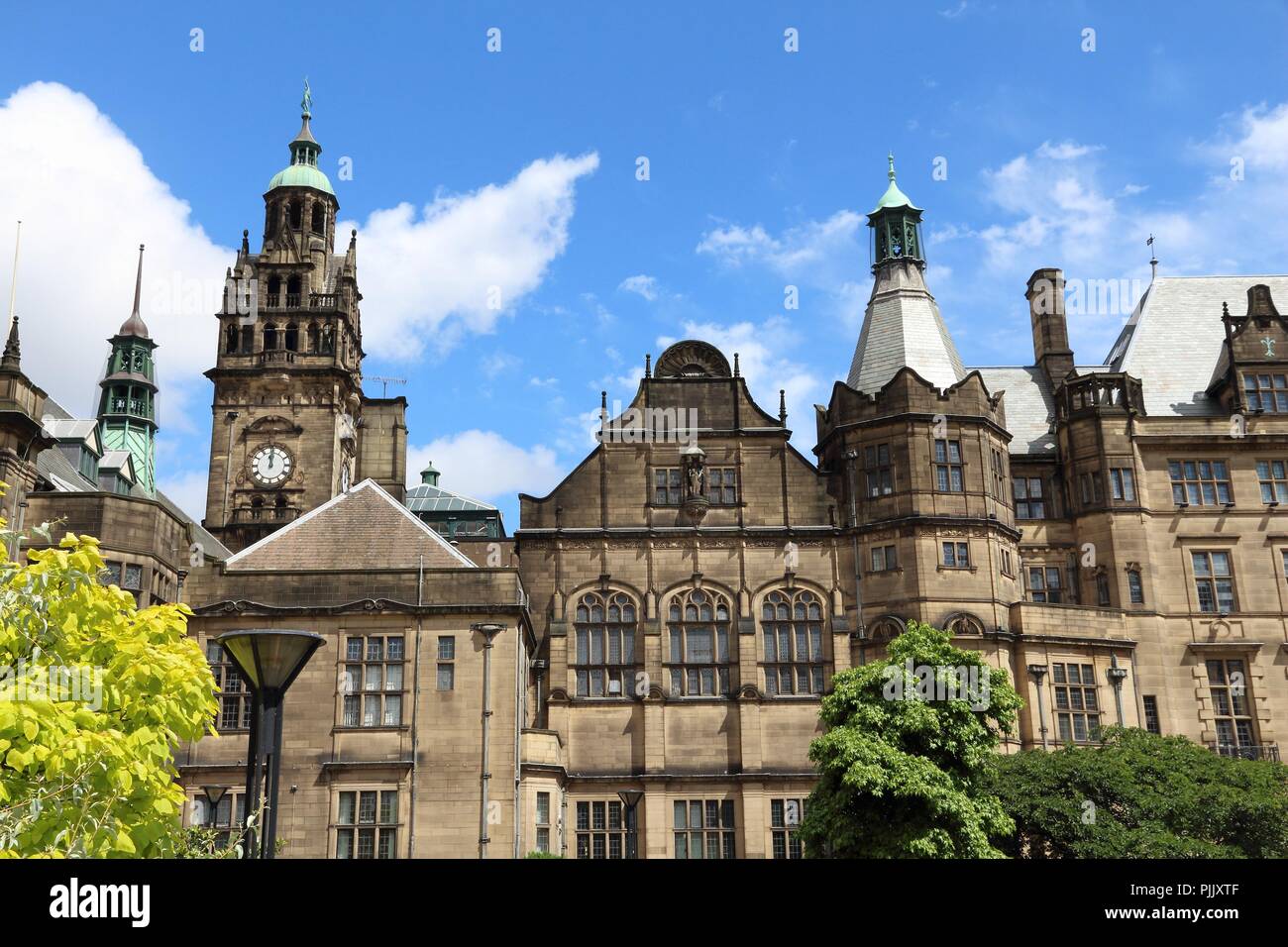 Sheffield - città nel South Yorkshire, Regno Unito. Town Hall. Foto Stock