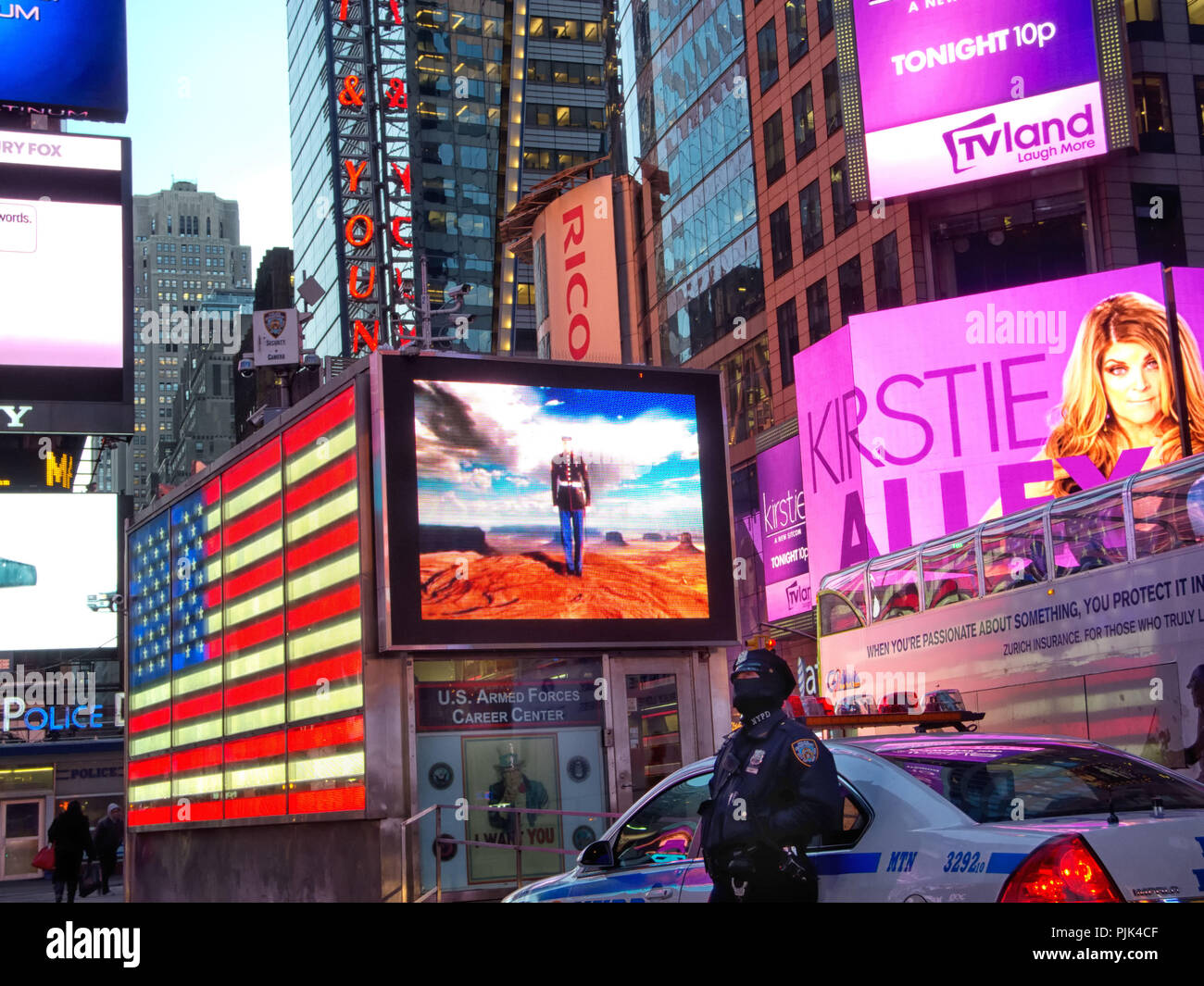 Times Square a Manhattan, New York City, Stati Uniti Foto Stock