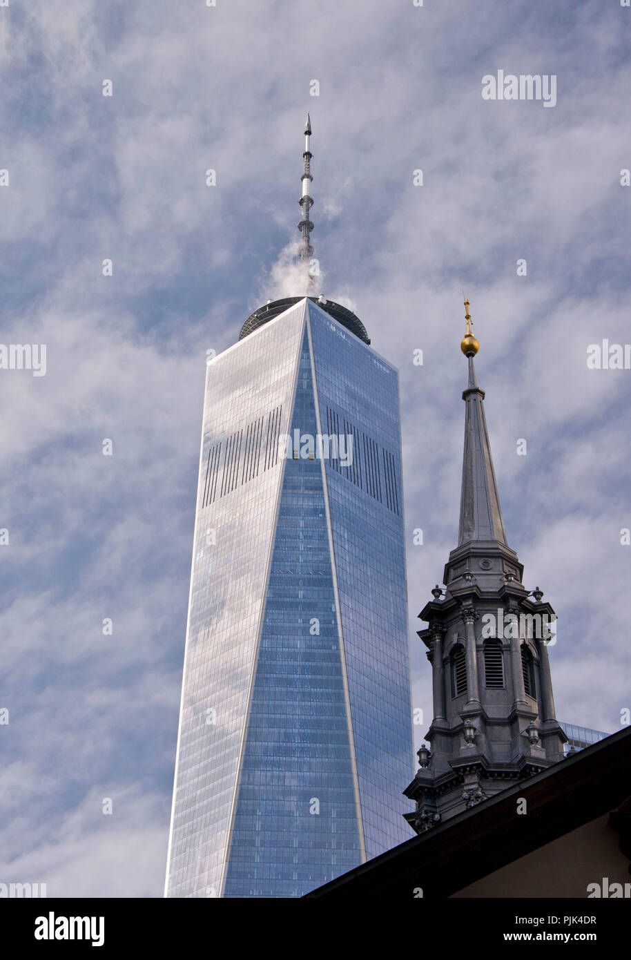 One World Trade Center di New York City, Stati Uniti Foto Stock