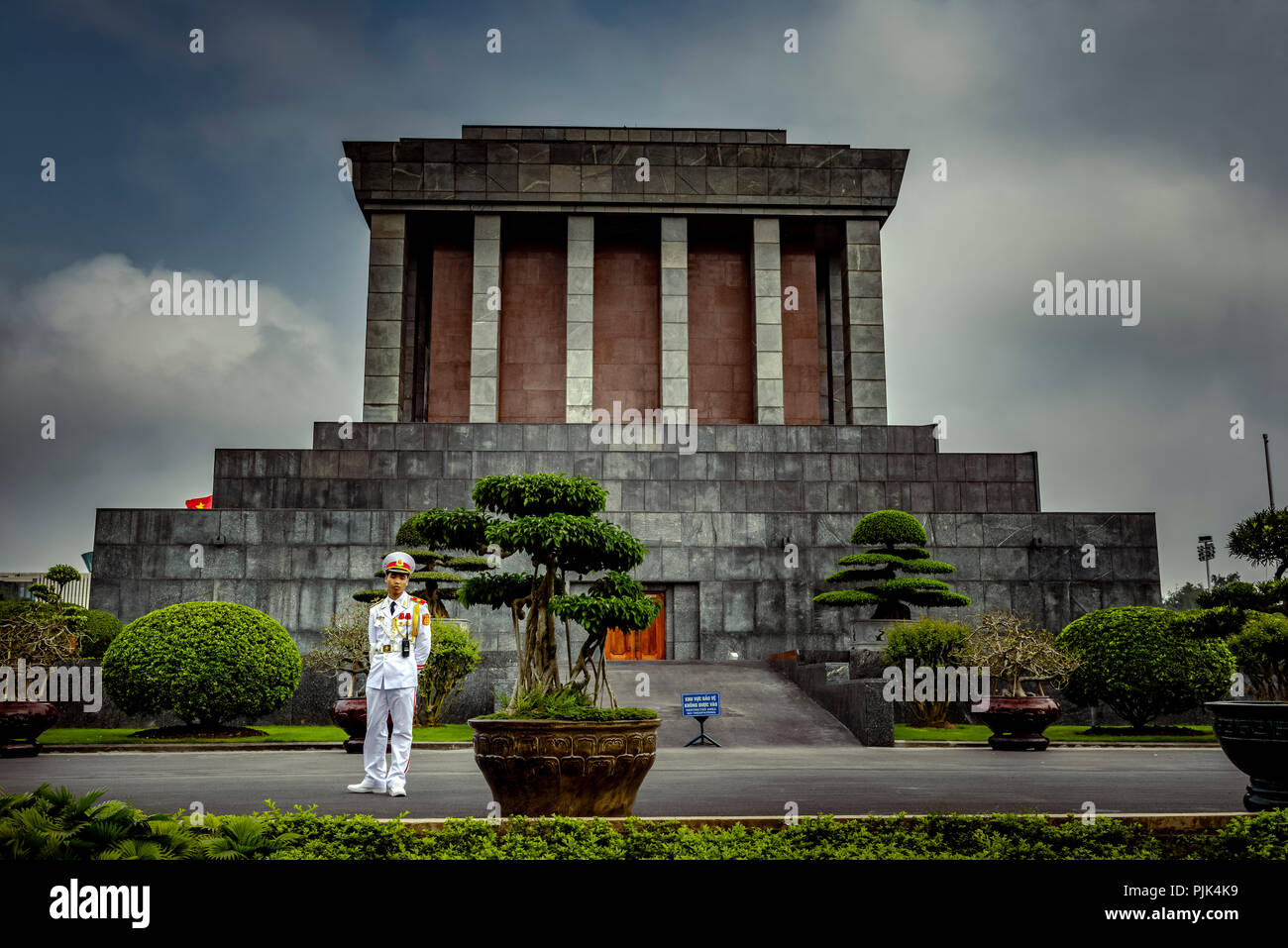 Mausoleo di Ho Chi Minh, Hanoi, Vietnam, Asia sud-orientale, Asia Foto Stock