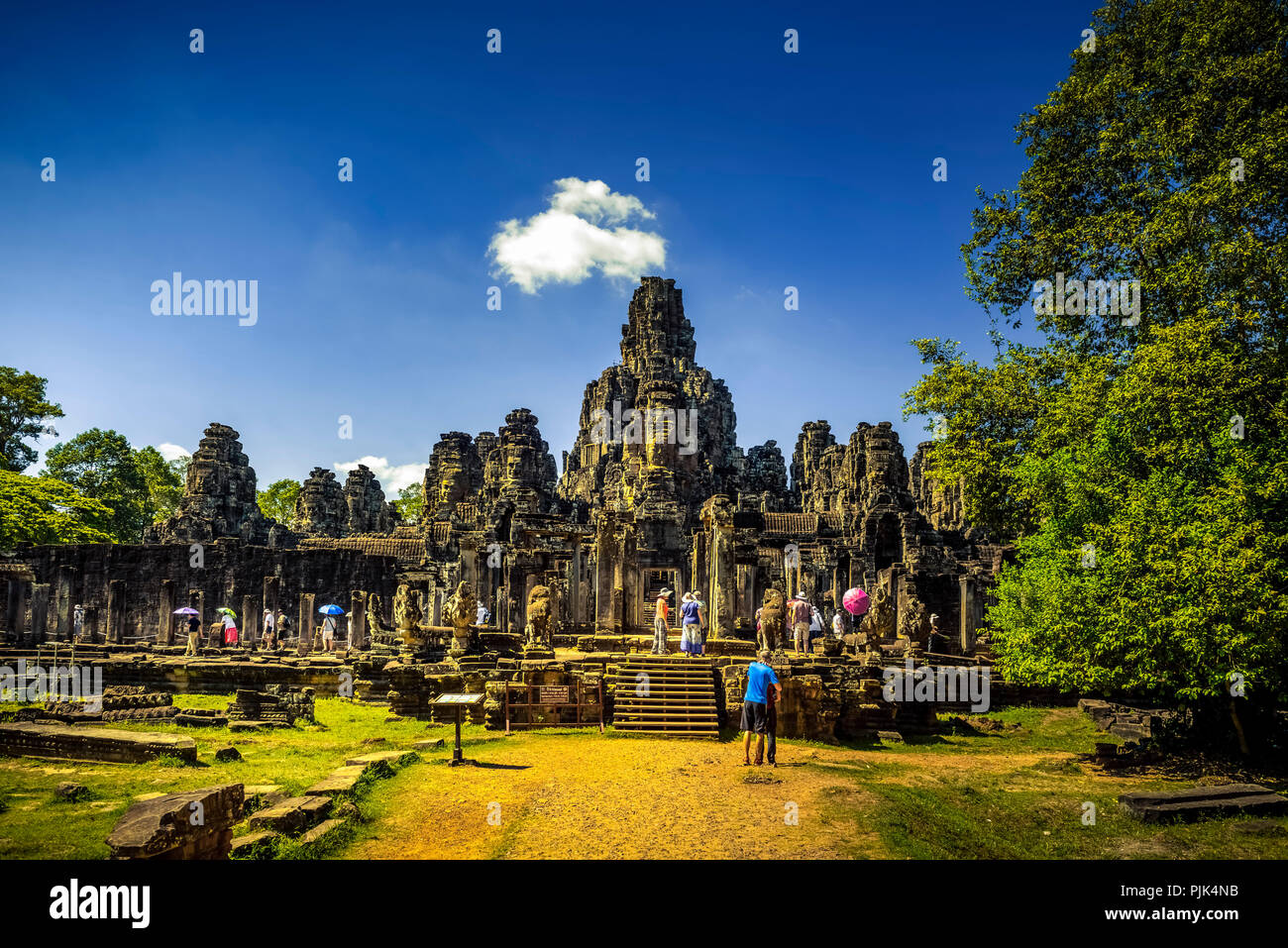 Asia, Cambogia Angkor Wat, Bayon Foto Stock