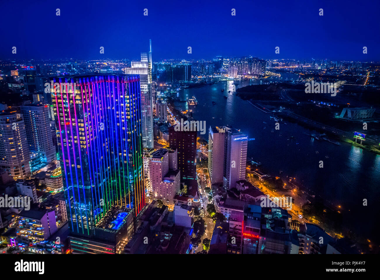 Asia, Asia sud-orientale, Sud Vietnam, Vietnam, a Saigon, a Ho Chi Minh City, Bitexco torre finanziaria Foto Stock