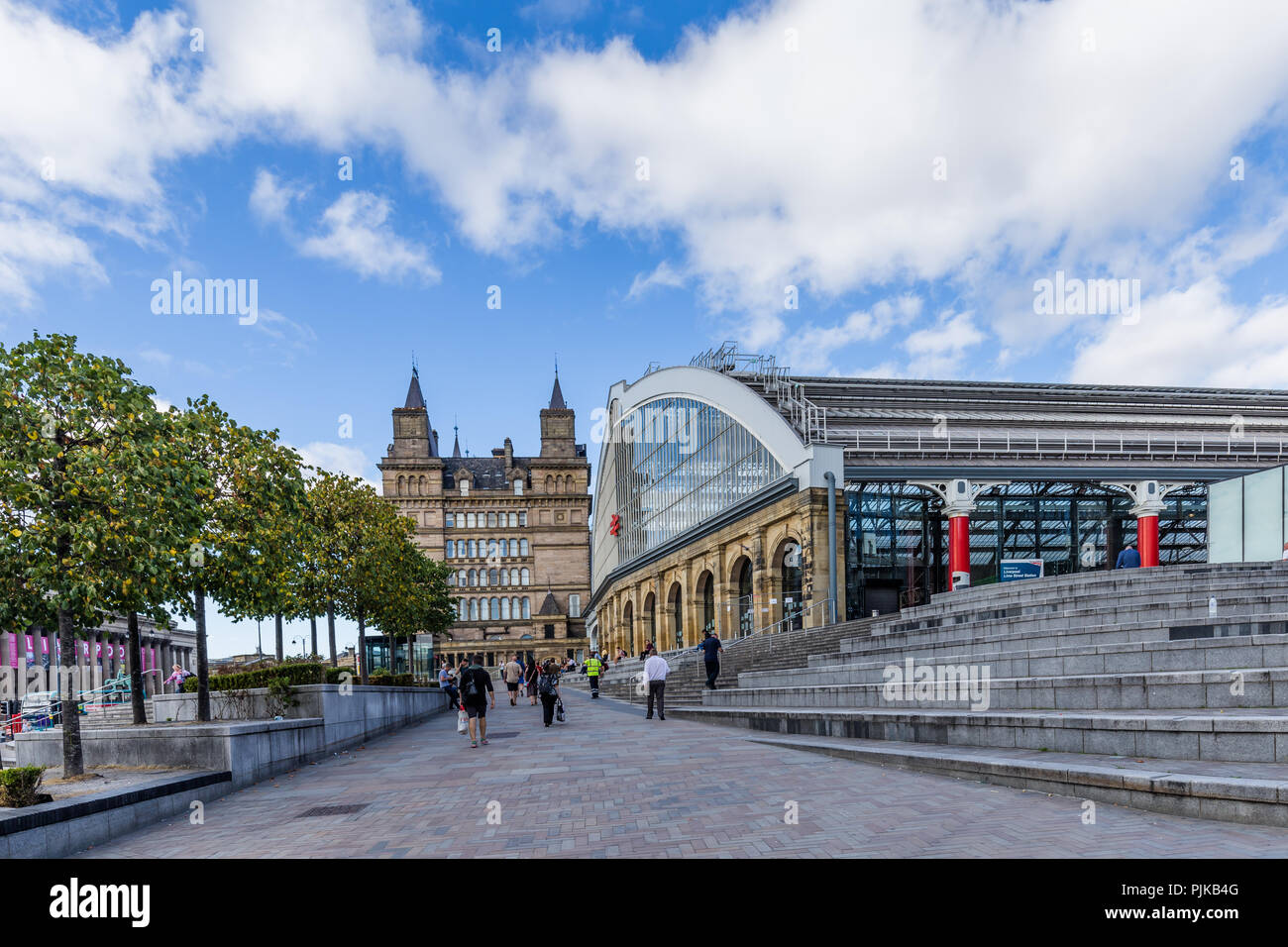 Lime street stazione ferroviaria di Liverpool, Regno Unito Foto Stock