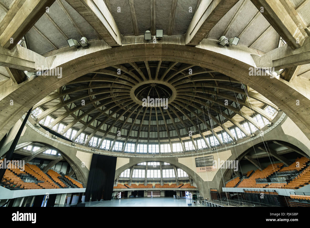 Polonia Wroclaw, Centennial Hall, Patrimonio Mondiale UNESCO Sito culturale Foto Stock