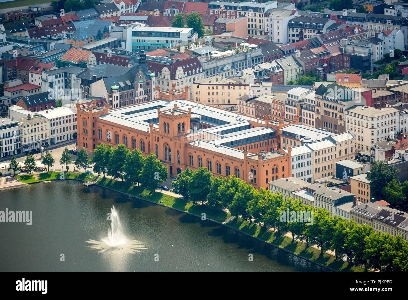 Ministero degli Interni nel Meclemburgopomerania Occidentale, Arsenal a Pfaffenteich, Schwerin, Meclenburgo-Pomerania Occidentale, Germania Foto Stock