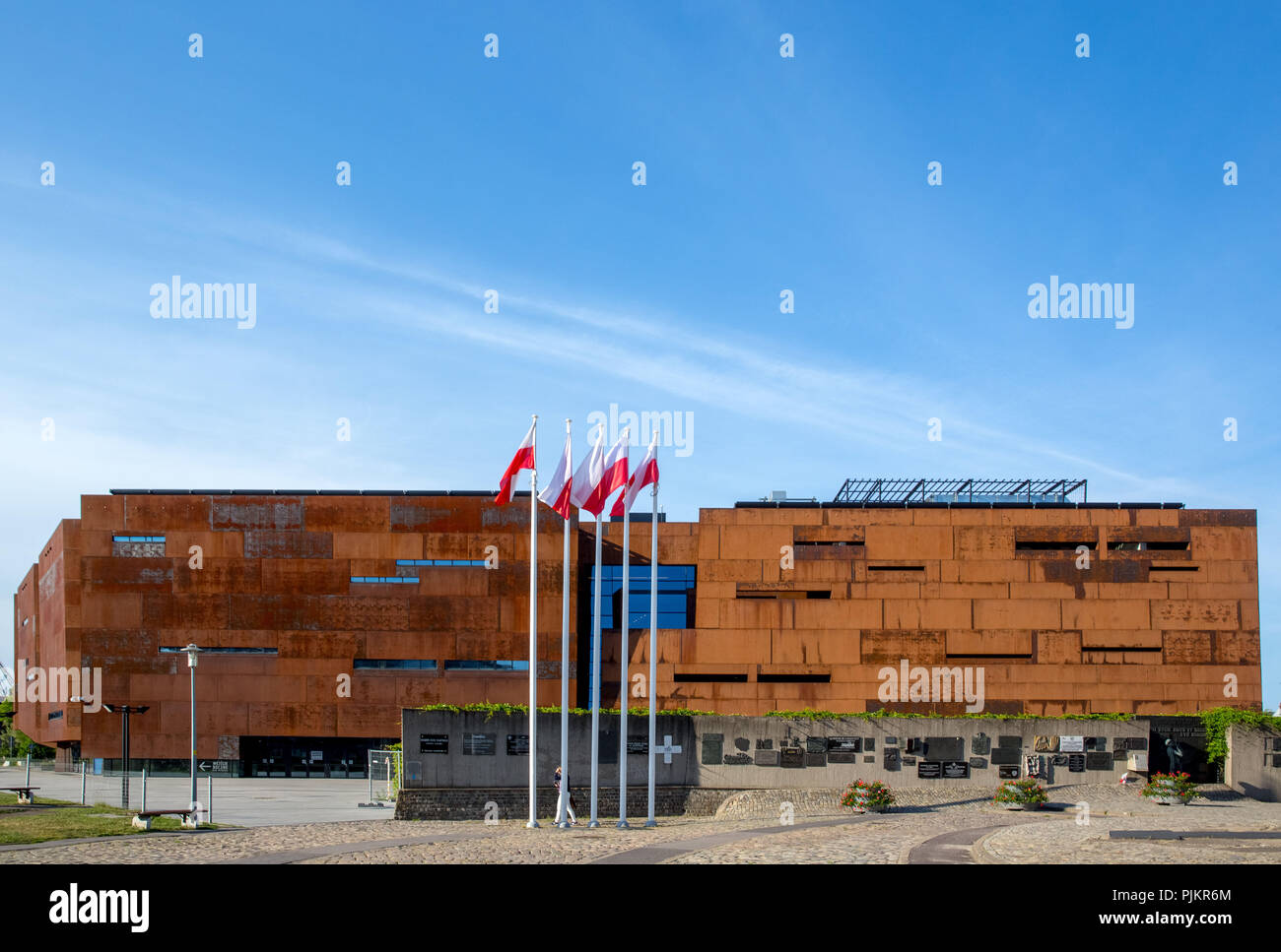Gdansk, centro europeo di solidarietà, Gdansk, Pomorskie, voivodato di Pomerania, Polonia Foto Stock