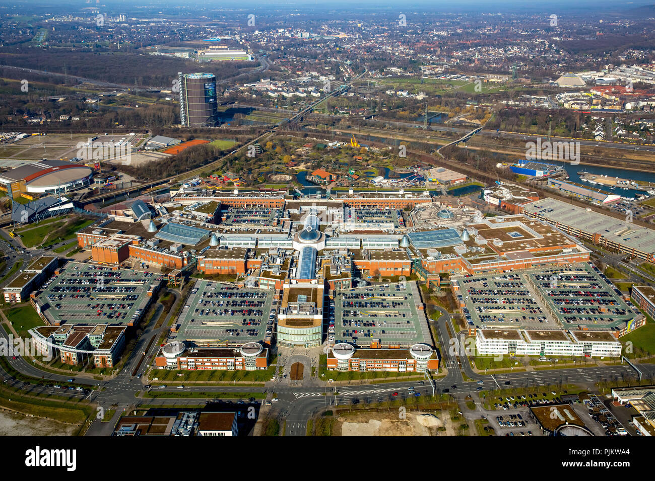 Centro Oberhausen, shopping centre, uno dei più grandi centri shopping in Europa, shopping mall, Oberhausen, la zona della Ruhr, Nord Reno-Westfalia, Germania Foto Stock