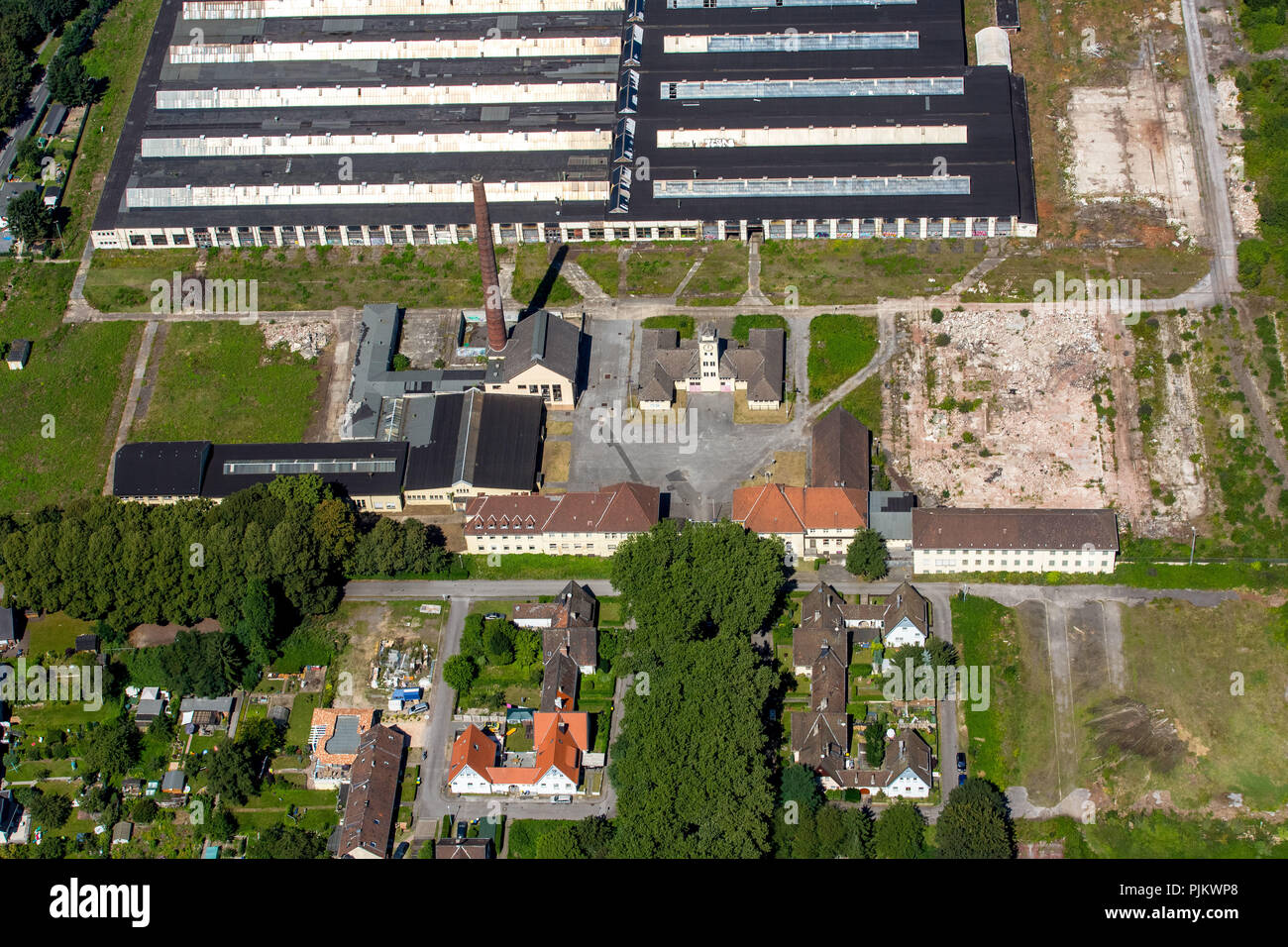 Duisburg-Wedau Bissingheim Gartenstadt Wedau, Duisburg, la zona della Ruhr, Nord Reno-Westfalia, Germania Foto Stock